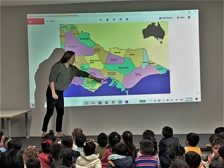 ms hayley started the session by showing the map of victoria