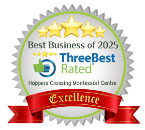 Three Best Rated Certificate of Excellent - Hoppers Crossing Montessori Centre